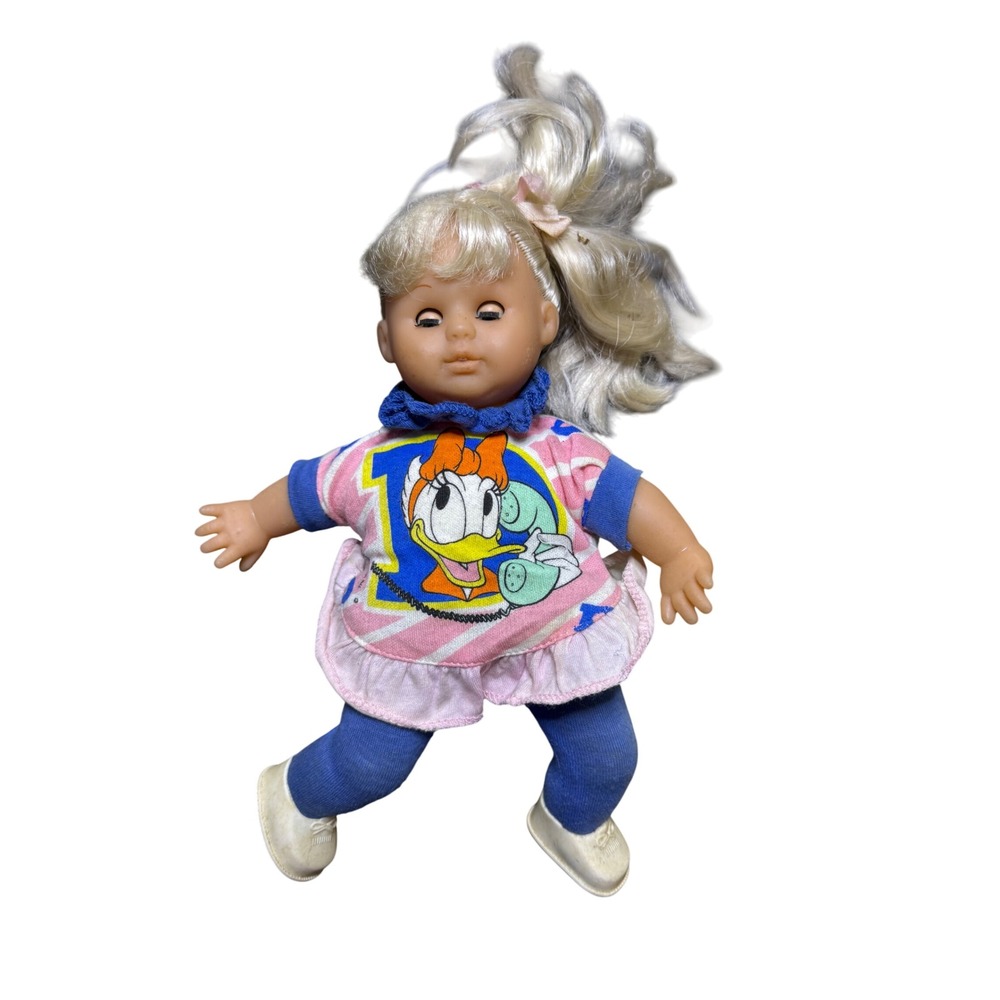 Vintage Daisy Duck Doll Outfit Cartoon Character Pink‎ Blue Outfit